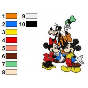 Mickey And Friends Embroidery 20